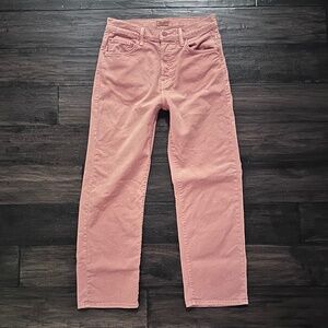 MOTHER Darling Ankle Crop Desert Coral Jeans Sz 26 $258